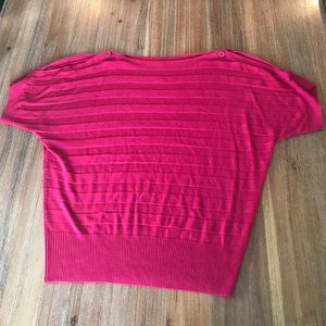 NY&C Cold Shoulder Short Sleeve Sweater